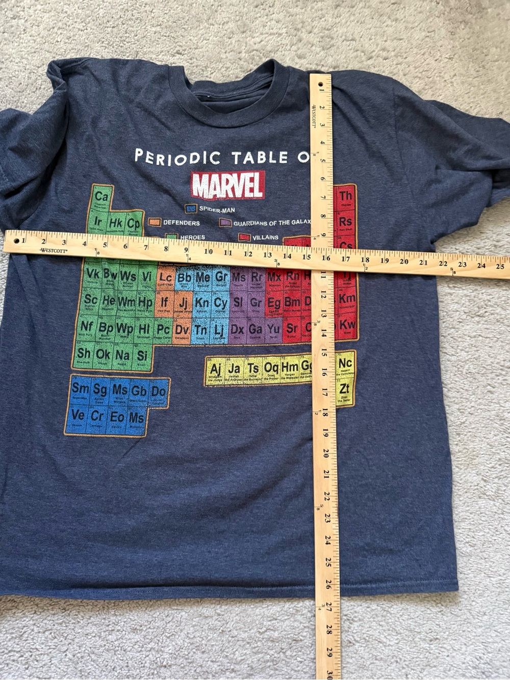 Marvel Periodic Table Tee - Picture 3 of 3